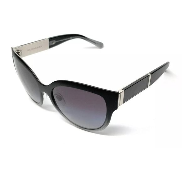 Burberry Unisex Black and Grey Gradient Sunglasses - Picture 1 of 4